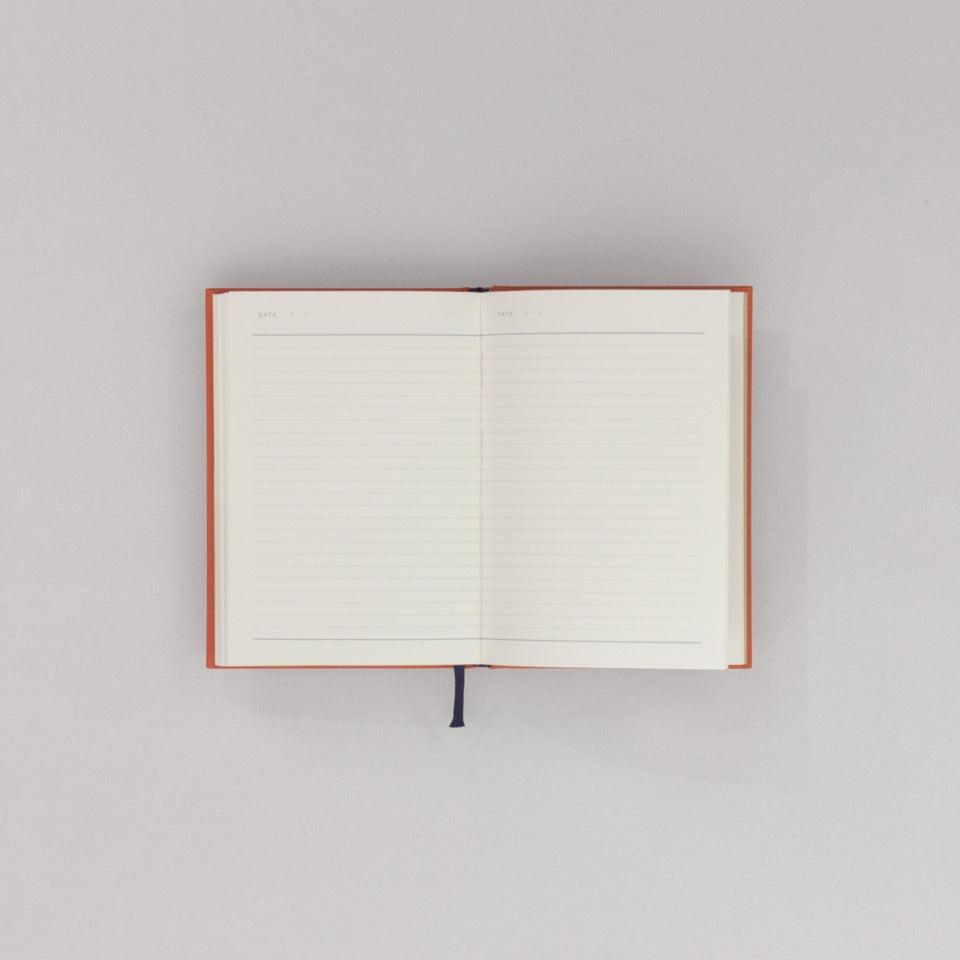 Notem Even Weekly Journal undatiert rostrot – undatierter Kalender