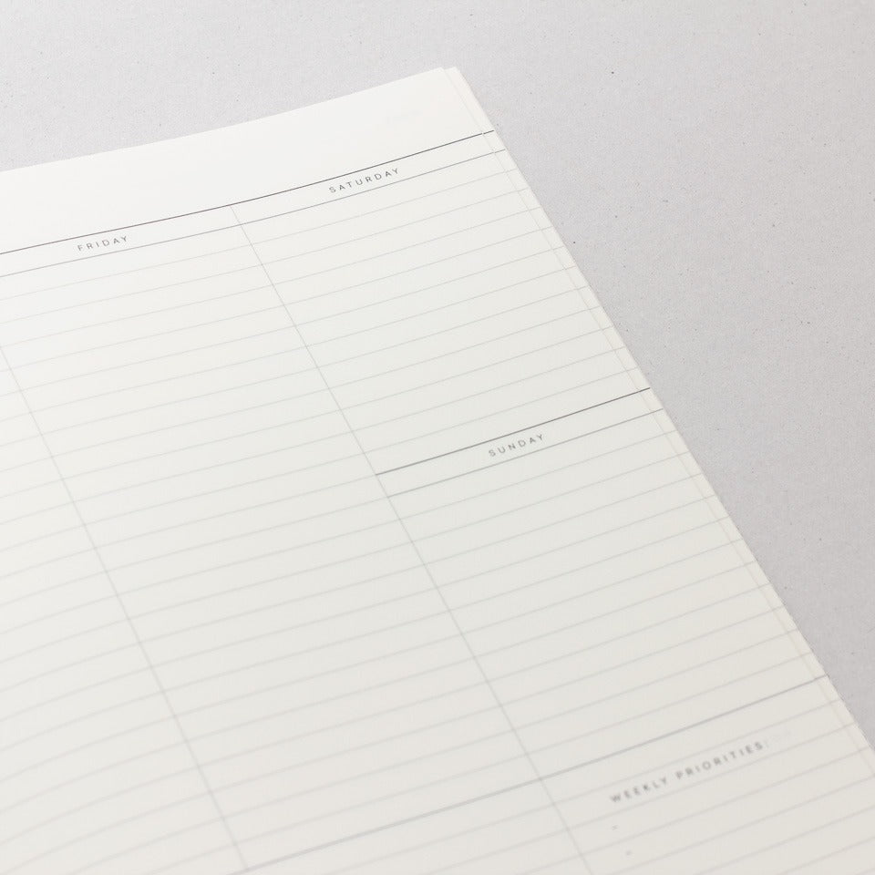Notem Milo Weekly Planner Heft Wochenplaner – undatierter Kalender
