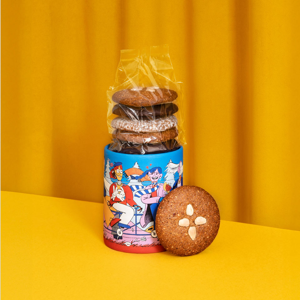 Pfeffer & Frost Lebkuchendose Ollie Silvester – Süsses