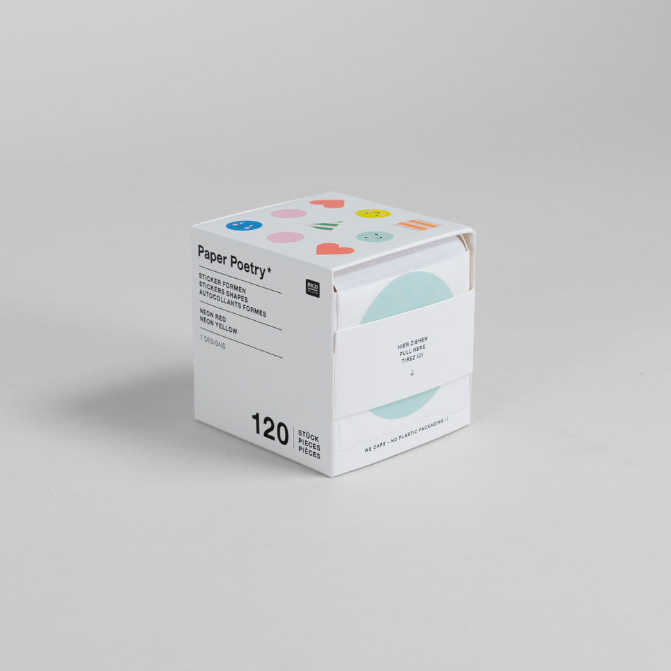 Rico Sticker auf Rolle Happy Birthday Formen – Sticky Notes & Sticker