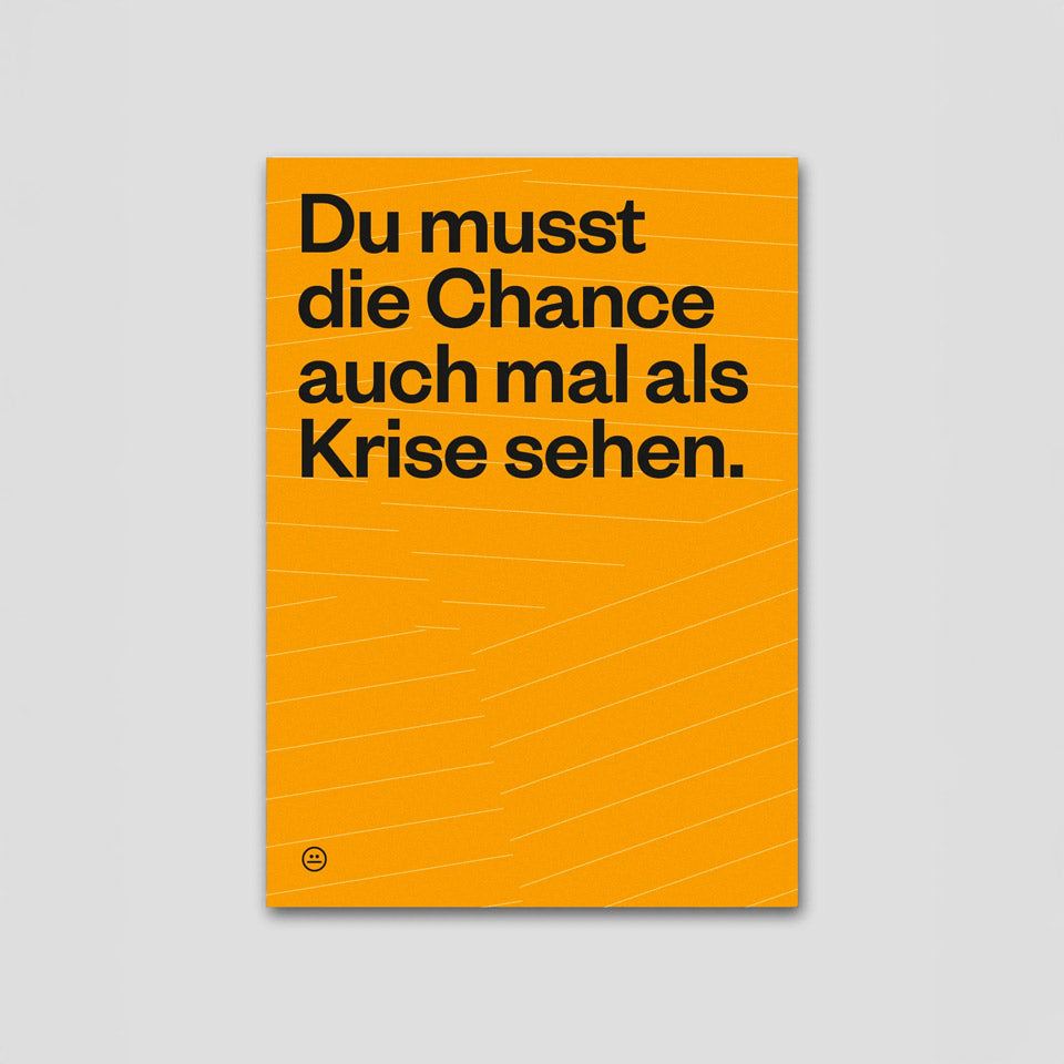Schlechte Karten Postkarte Chance – Postkarten
