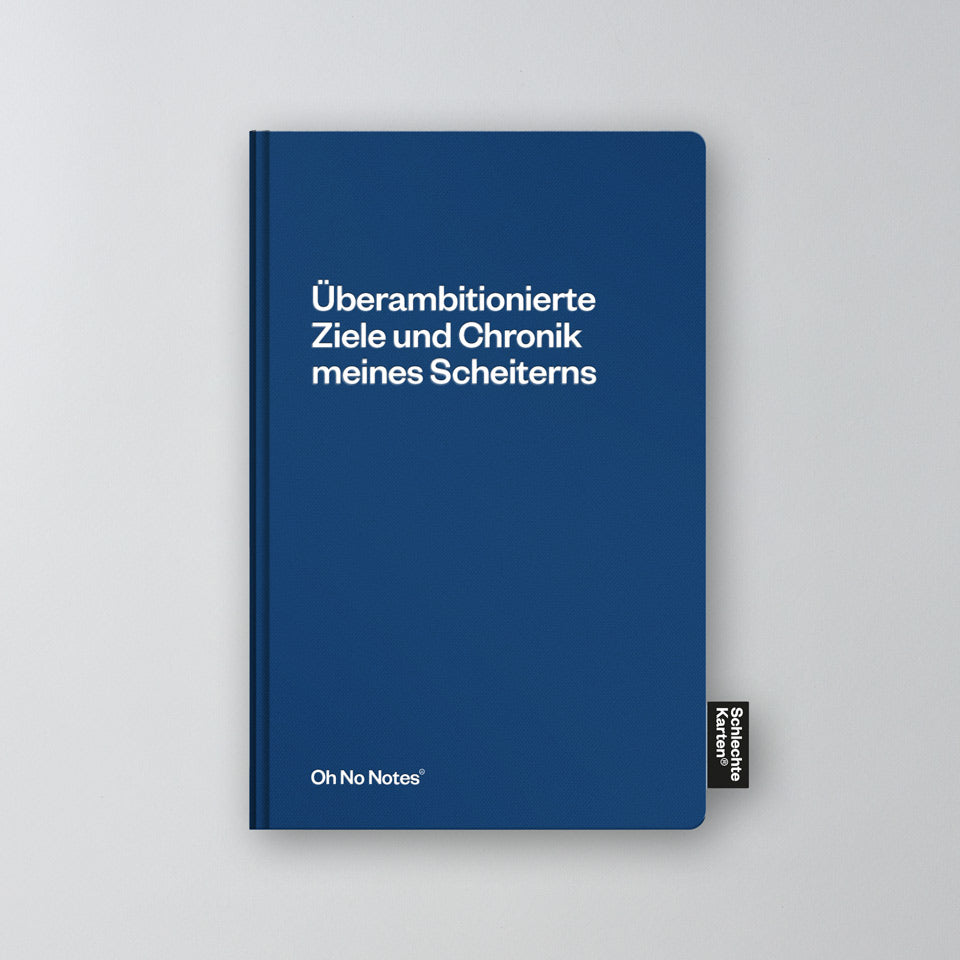 Schlechte Karten Oh No Notes Notizbuch dunkelblau – Notizbücher & Hefte