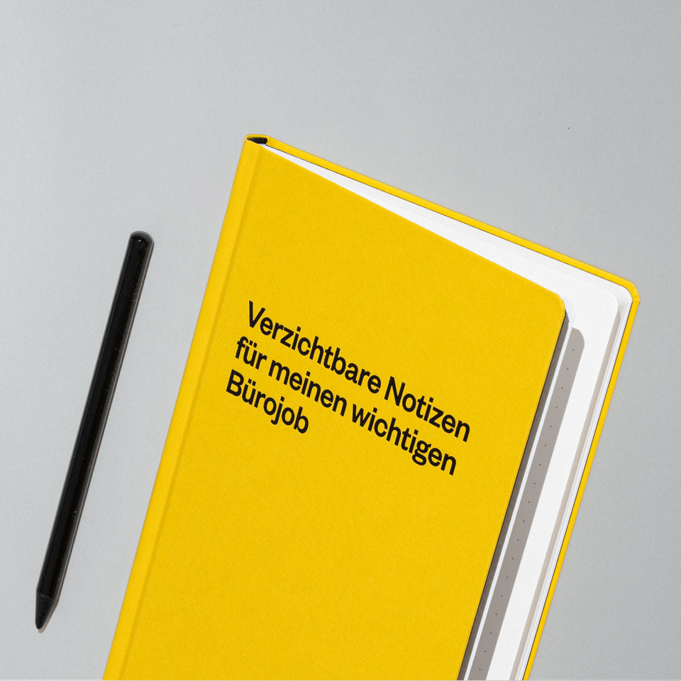 Schlechte Karten Oh No Notes Notizbuch gelb – Notizbücher & Hefte