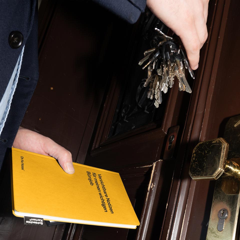 Schlechte Karten Oh No Notes Notizbuch gelb – Notizbücher & Hefte