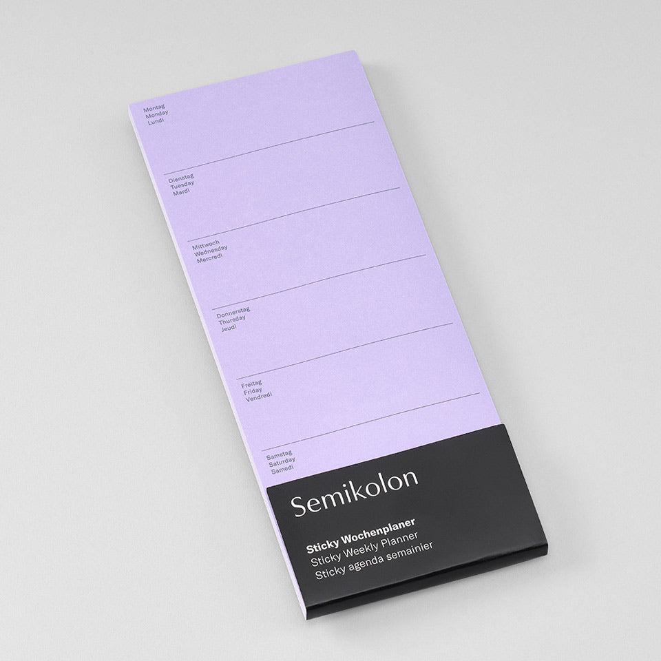 Semikolon Sticky Wochenplaner – Sticky Notes & Sticker