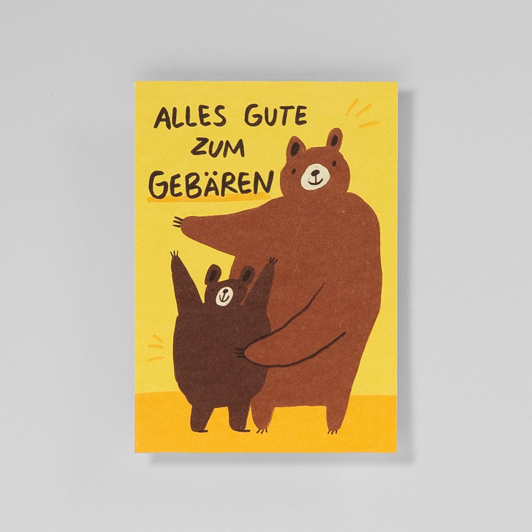 Slinga Postkarte „Alles Gute zum Gebären“ – Glückwunschkarte zur Geburt