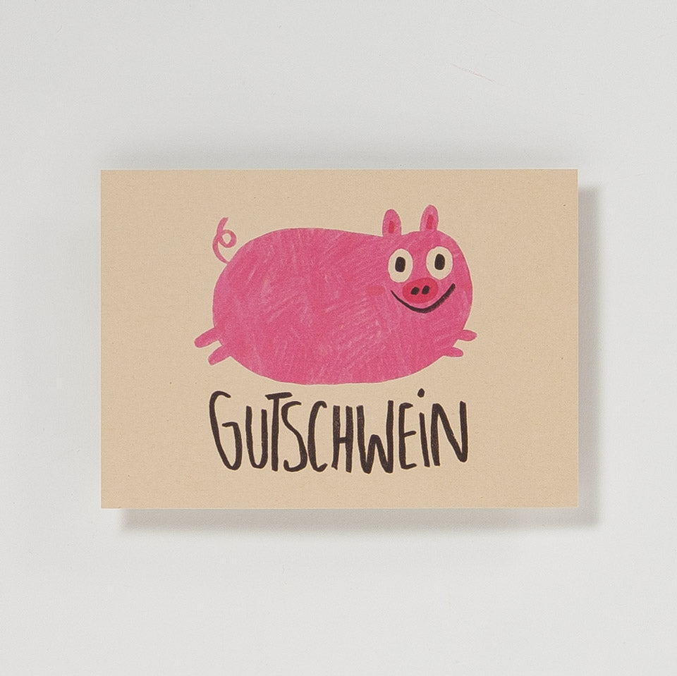 Slinga Postkarte Gutschwein – Postkarten