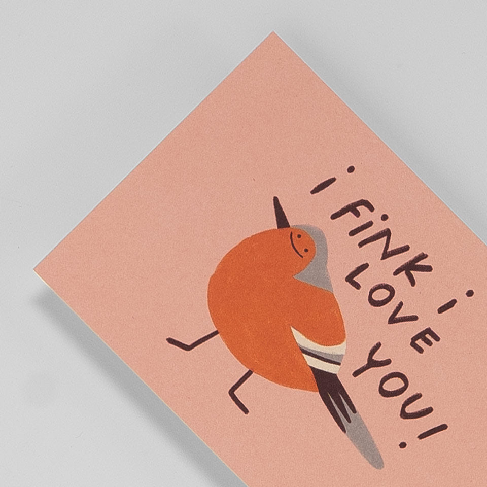 Slinga Postkarte I Fink I Love You – Postkarten