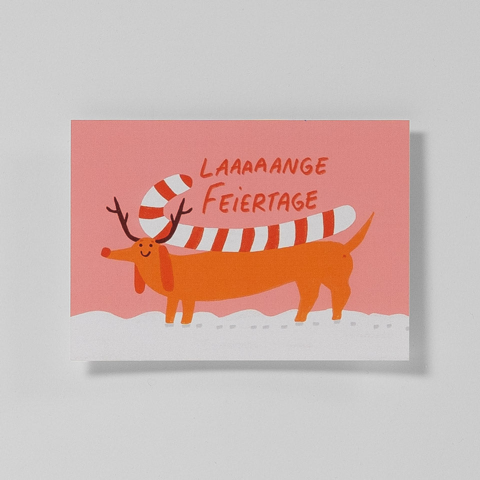 Slinga Weihnachtspostkarte Lange Feiertage – Postkarten