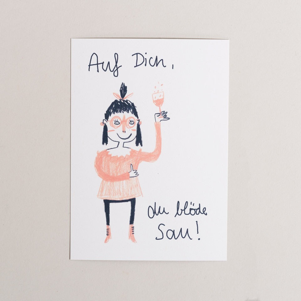 Slinga Postkarte Auf dich – Postkarten