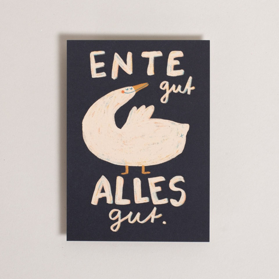 Slinga Postkarte Ente gut Alles gut – Postkarten