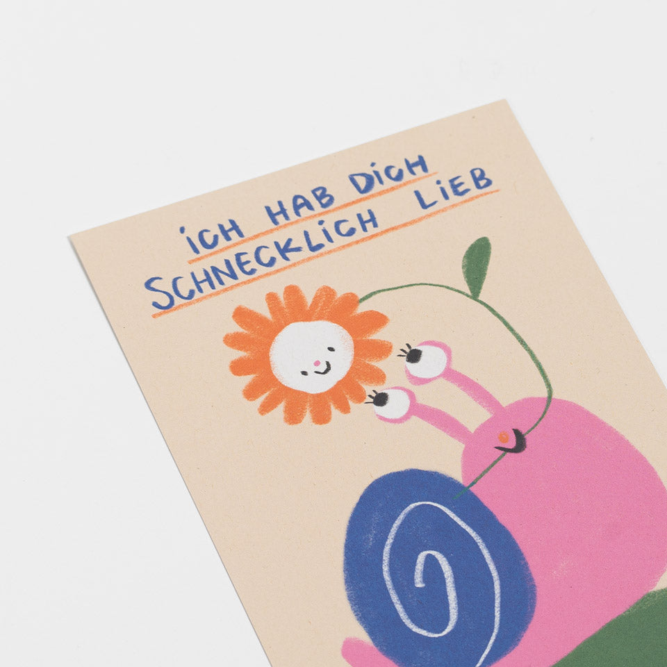 Slinga Postkarte Schnecklich lieb – Postkarten