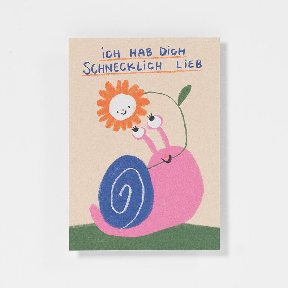 Slinga Postkarte Schnecklich lieb – Postkarten