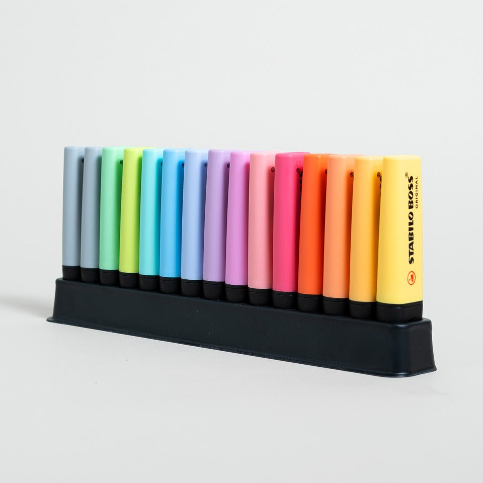 Stabilo Boss 15er Set Textmarker pastell – Filzstifte/Fineliner