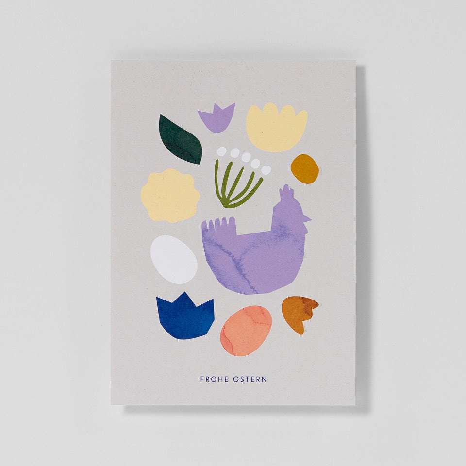 Studio Sandrine Postkarte Frohe Ostern Abstrakt – Postkarten