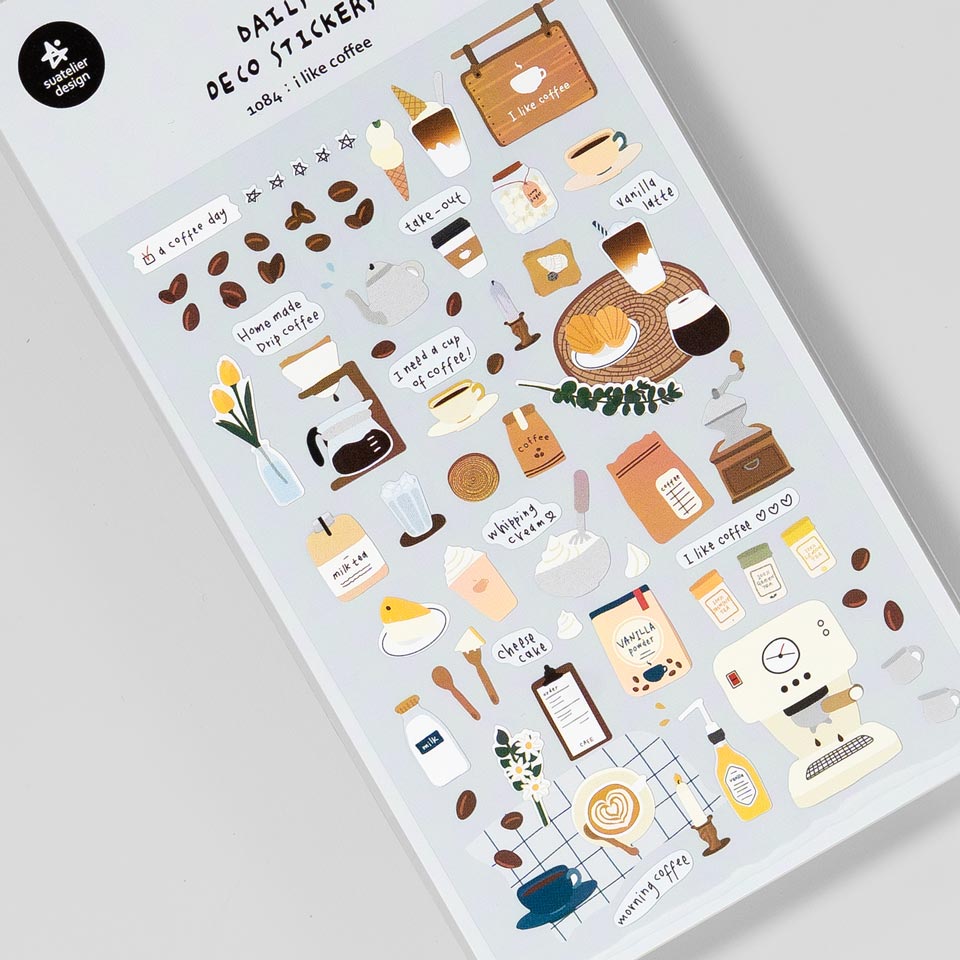 Suatelier Miniaufkleber 1084 I like Coffee – Sticky Notes & Sticker