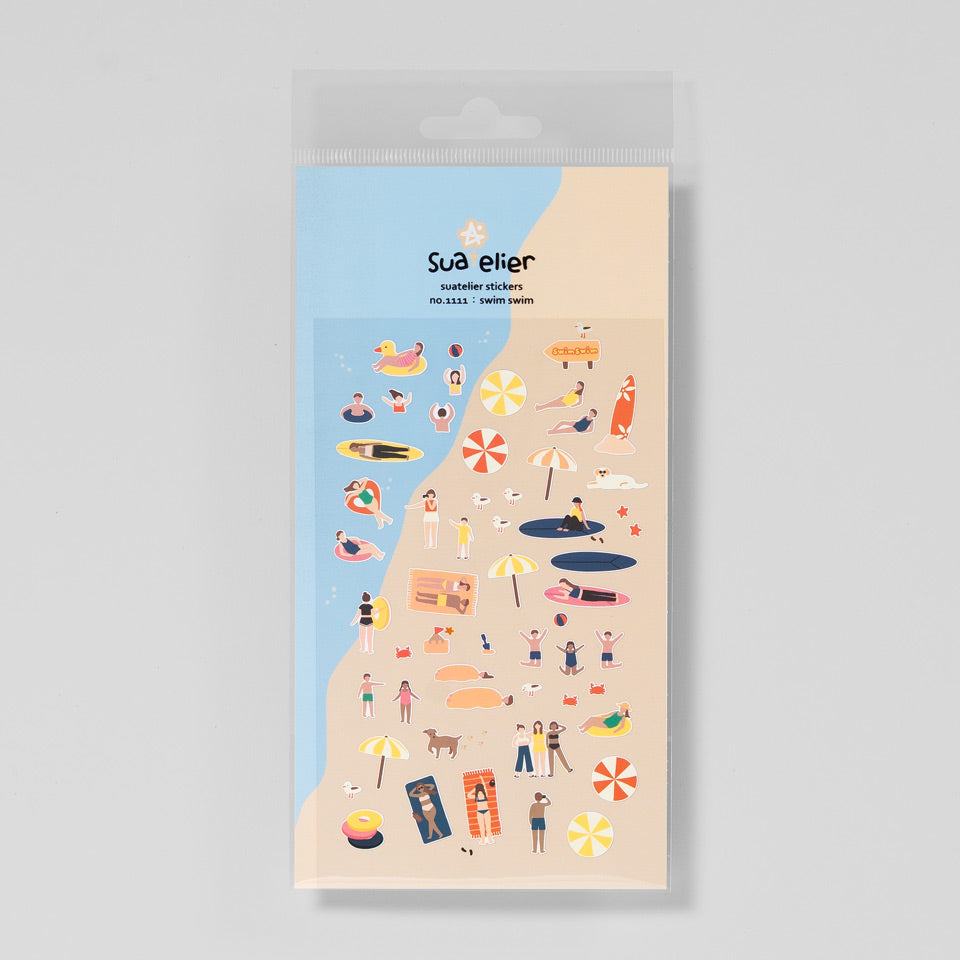 Suatelier Miniaufkleber 1111 Swim Swim – Sticky Notes & Sticker