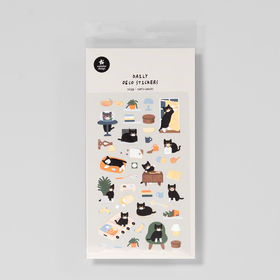 Suatelier Miniaufkleber 1139 Cat’s Catch! – Sticky Notes & Sticker