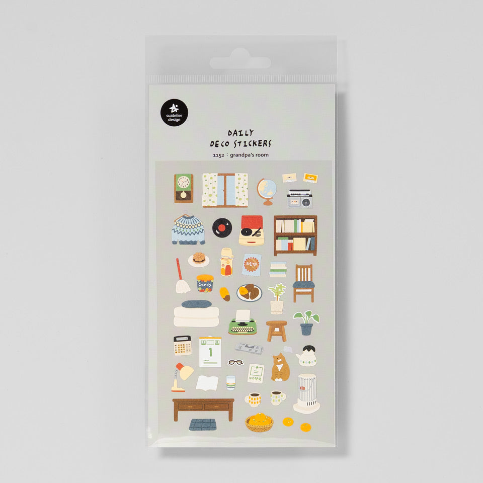 Suatelier Miniaufkleber 1152 Grandpa’s Room – Sticky Notes & Sticker