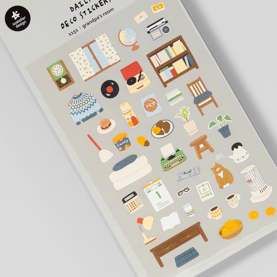 Suatelier Miniaufkleber 1152 Grandpa’s Room – Sticky Notes & Sticker