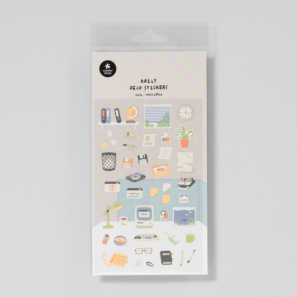 Suatelier Miniaufkleber 1174 Retro Office – Sticky Notes & Sticker