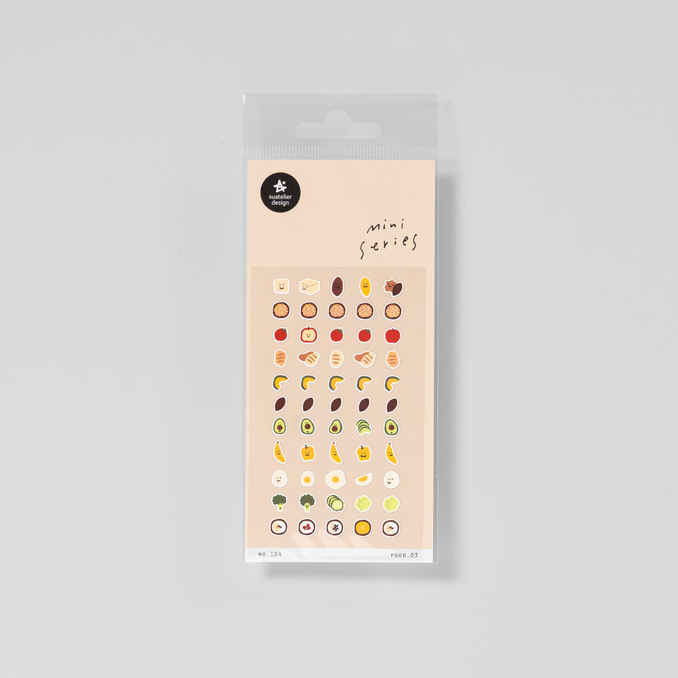 Suatelier Mini Series Aufkleber 104 Lebensmittel – Sticky Notes & Sticker