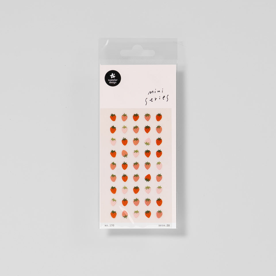 Suatelier Mini Series Aufkleber 130 Erdbeeren – Sticky Notes & Sticker