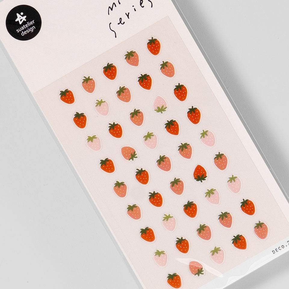Suatelier Mini Series Aufkleber 130 Erdbeeren – Sticky Notes & Sticker