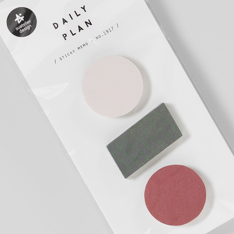 Suatelier Daily Plan Sticky Memo 1917 Geometrisch – Sticky Notes & Sticker