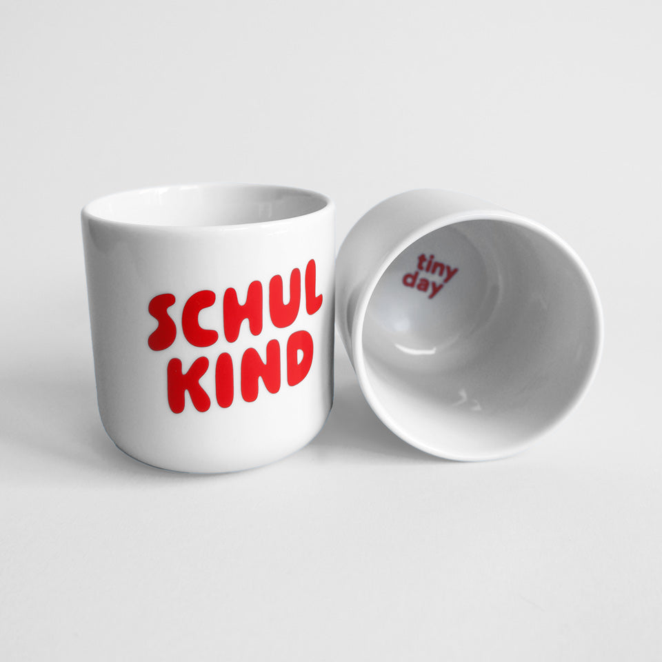 tinyday Becher Schulkind rot – Becher