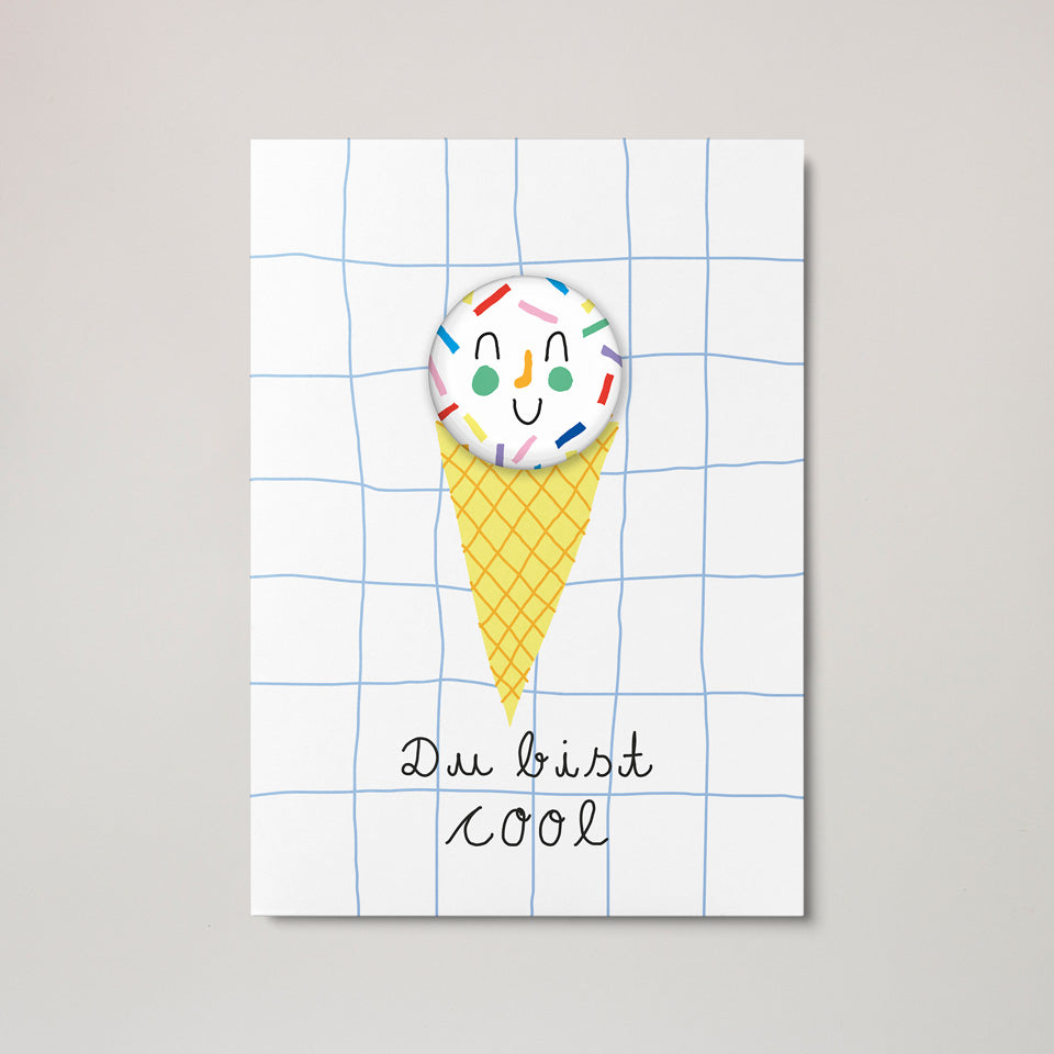 Unter Pinien Button Cool Streusel – Schule