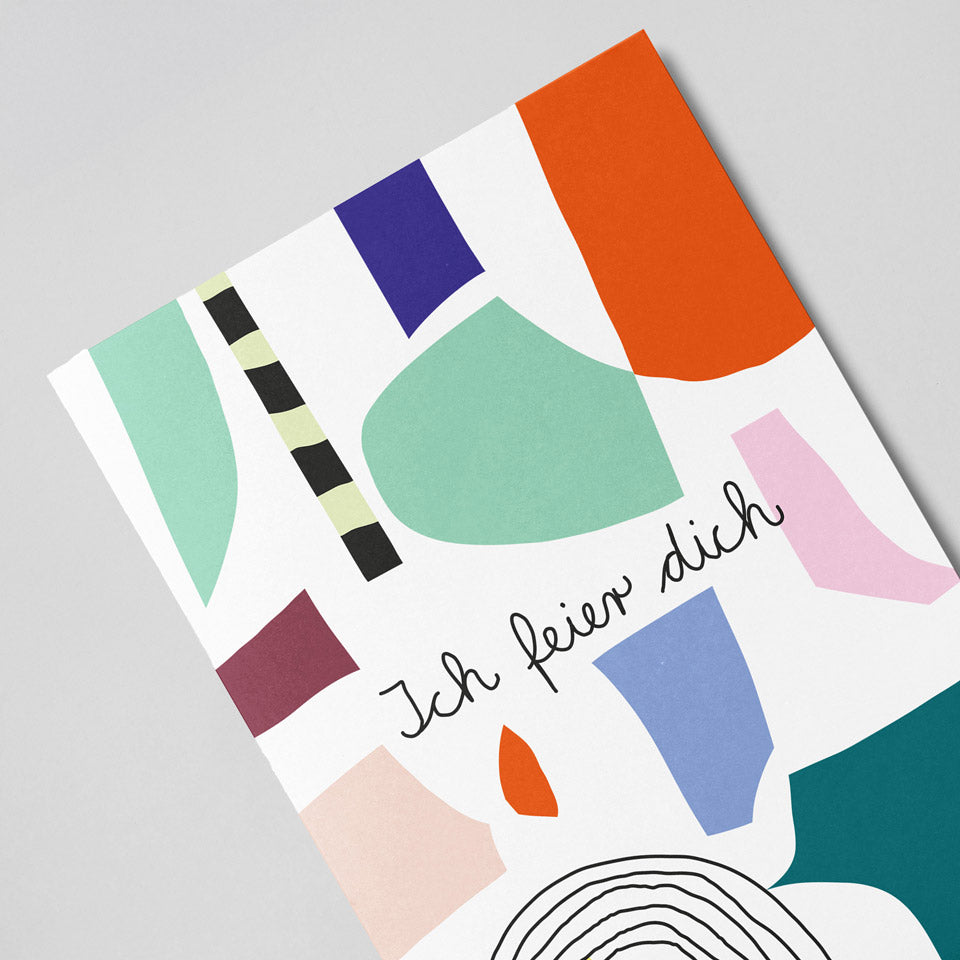 Unter Pinien Postkarte Ich feier dich – Postkarten