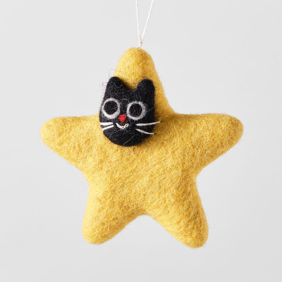 Wrap Filzanhänger Katze Stella – Dekoration