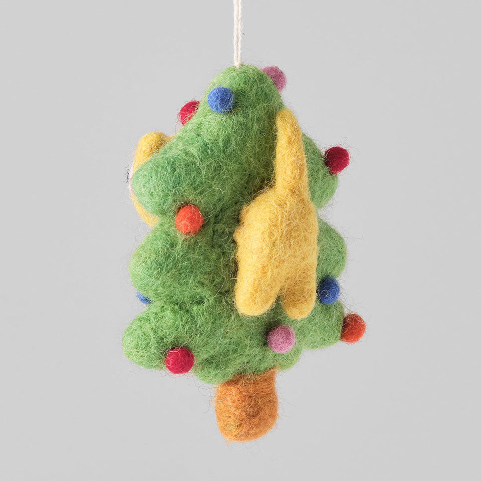 Wrap Filzanhänger Katze im Weihnachtsbaum – Dekoration