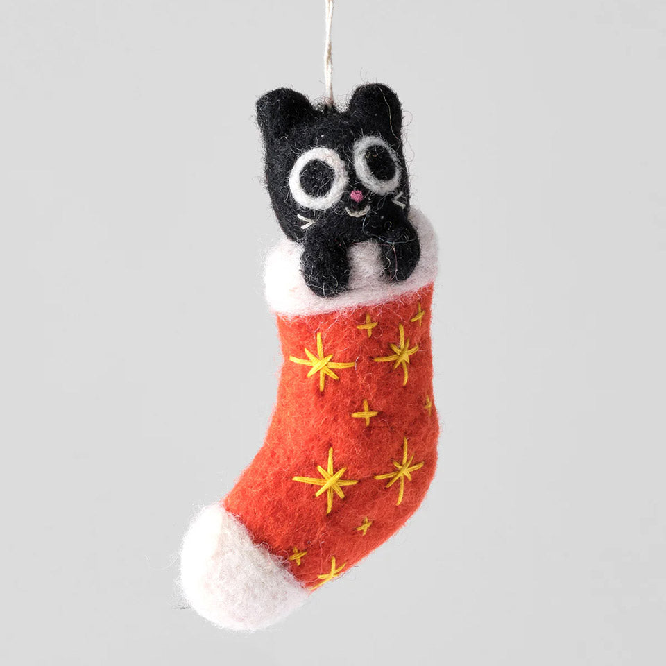 Wrap Filzanhänger Katze Viv – Dekoration