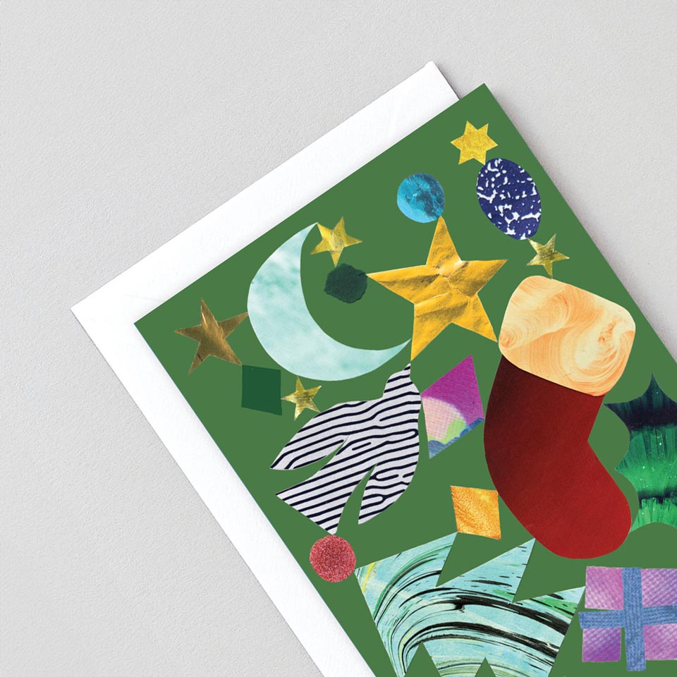 Wrap Weihnachtskarte Abstrakt – Grußkarten