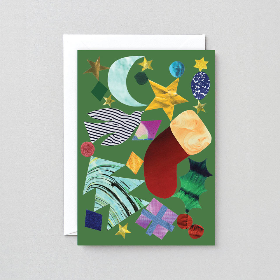 Wrap Weihnachtskarte Abstrakt – Grußkarten