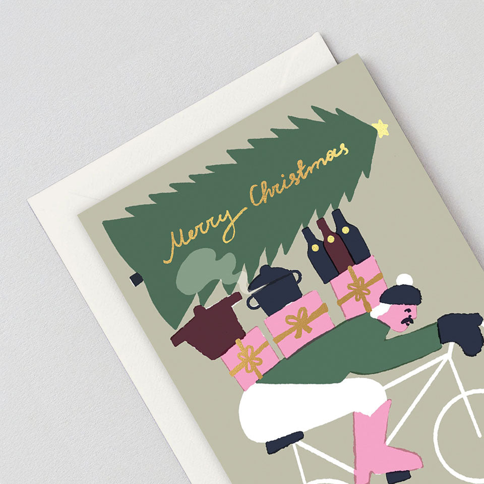 Wrap Weihnachtskarte Merry Christmas Biker – Grußkarten