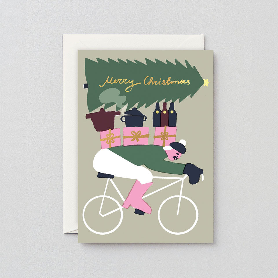 Wrap Weihnachtskarte Merry Christmas Biker – Grußkarten