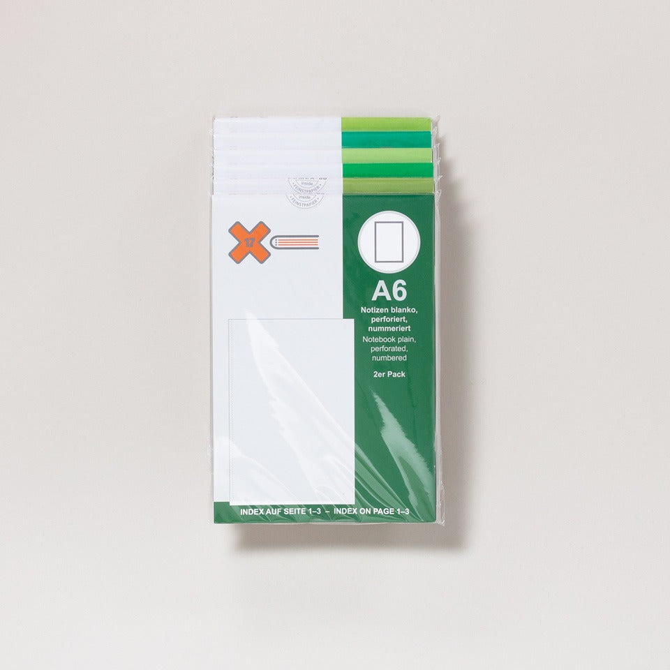 A6 Notizbuch 3-lagig X17