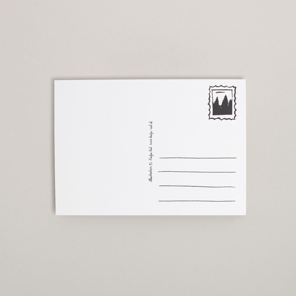 Katja Rub Weihnachtspostkarte Fuchs – Postkarte