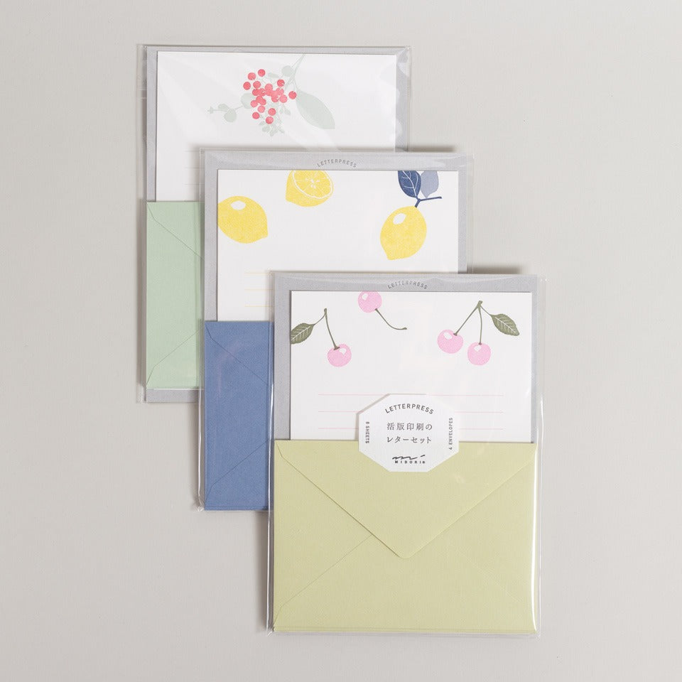 Midori Briefpapierset Letterpress – Briefpapier & Umschläge