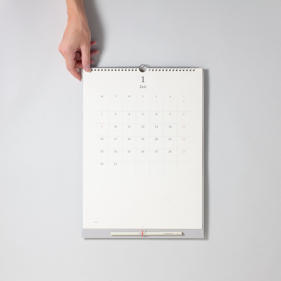 Midori MD Minimalistischer Wandkalender 2026 – Wandkalender