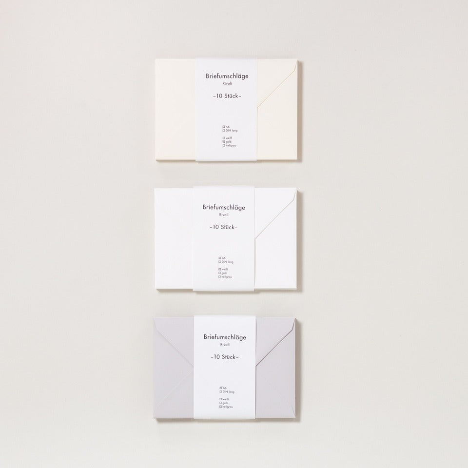 Carta Pura C6 Umschläge 10er Set Rivoli – Briefpapier & Umschläge