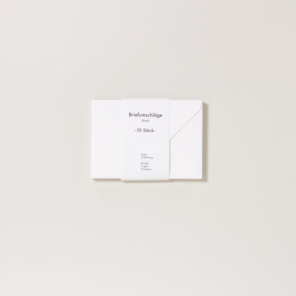 Carta Pura C6 Umschläge 10er Set Rivoli – Briefpapier & Umschläge