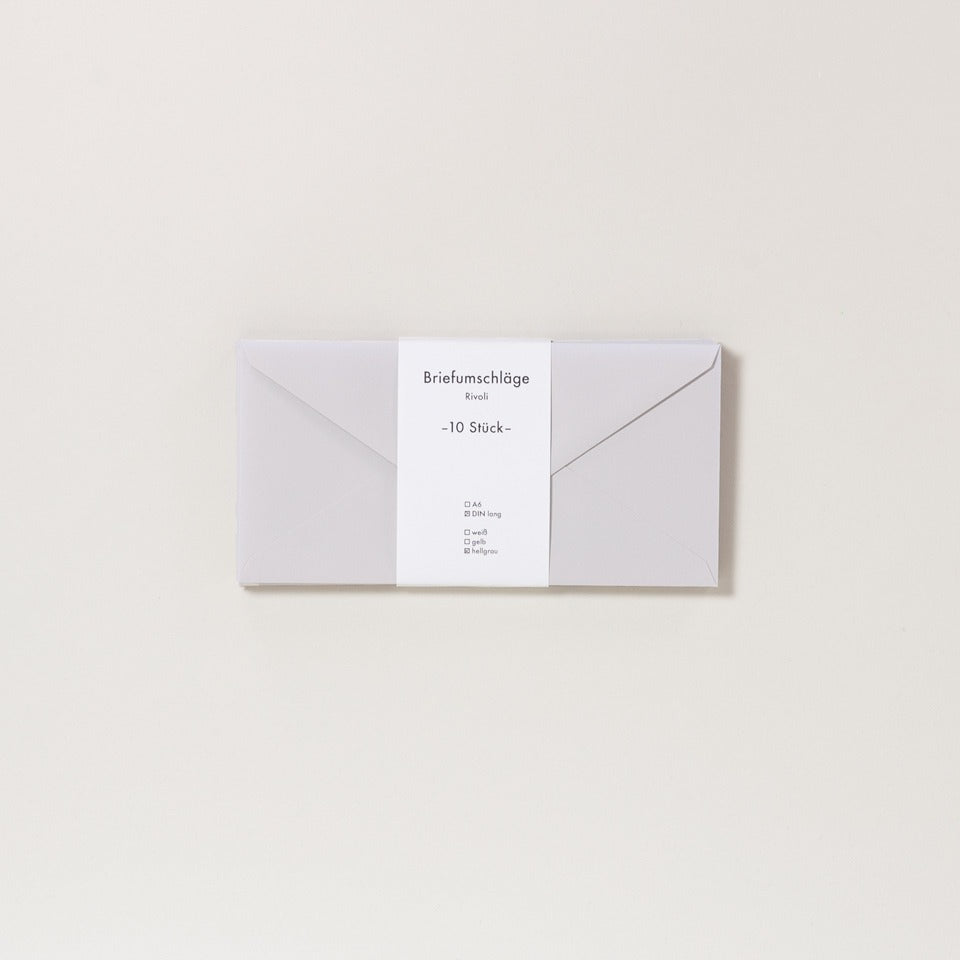 Carta Pura DIN lang Umschläge 10er Set Rivoli – Briefpapier & Umschläge
