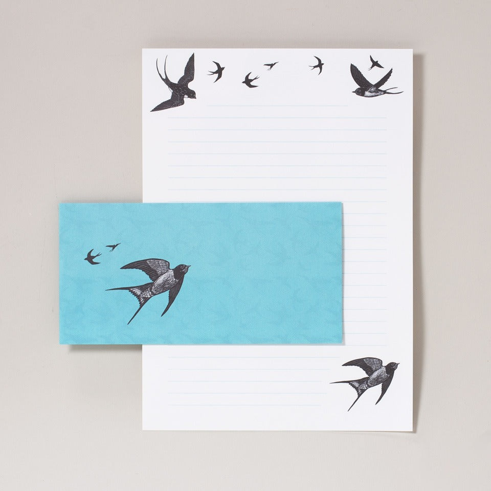Katja Rub Briefpapierset Schwalben – Briefpapier & Umschläge