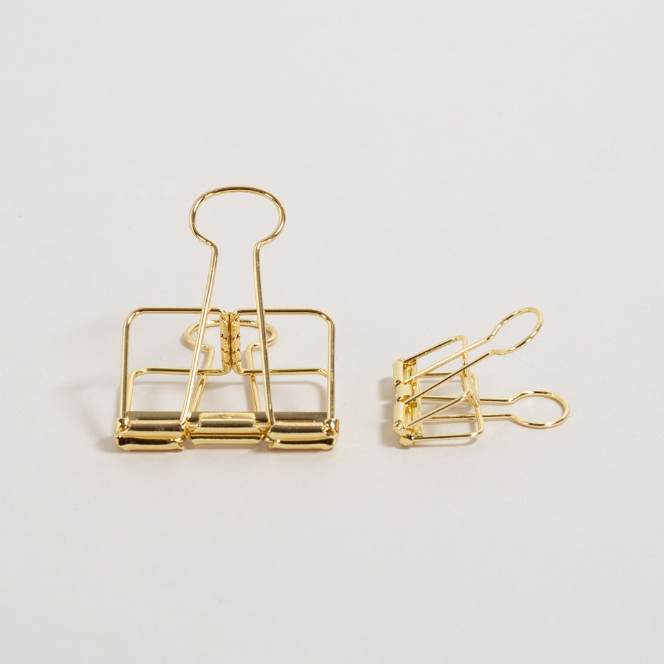 Outline Clips - Gold
