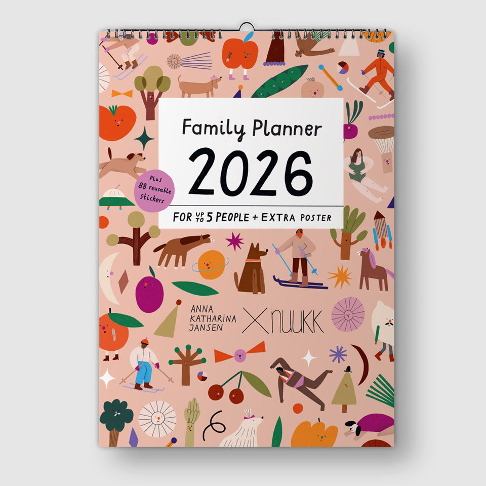 nuukk Familienkalender 2026 Ponys und Picknick – Familienkalender