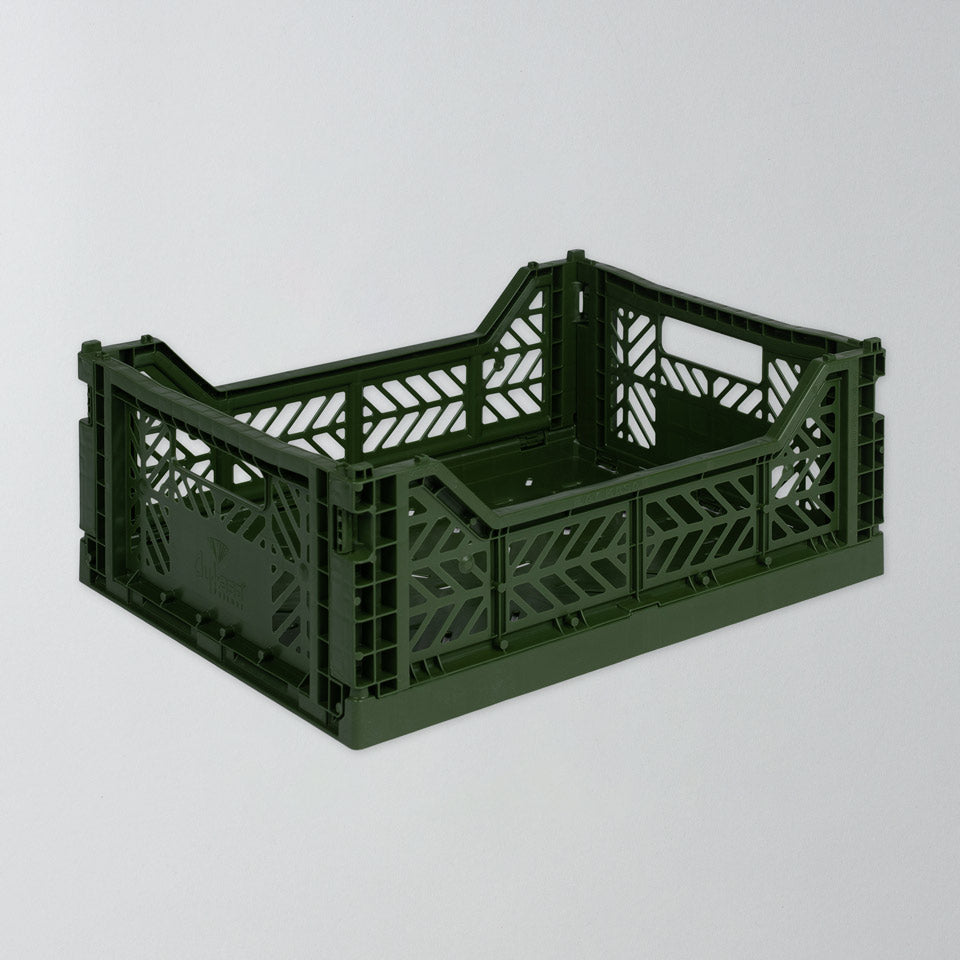 Aykasa Klappkiste midi in Khaki, Aufsicht #Farbe_Khaki